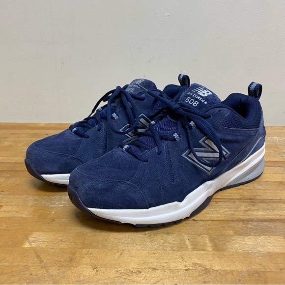 New Balance 608 V5 Comfort Cross Trainers MX608UN5 Blue Gray Suede Men’s 11D - Picture 1 of 15